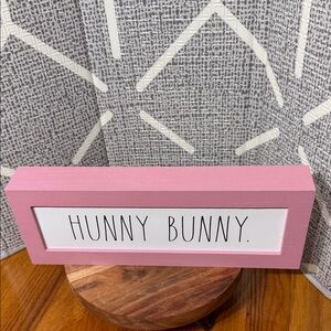 Rae Dunn HUNNY BUNNY Easter wooden sign